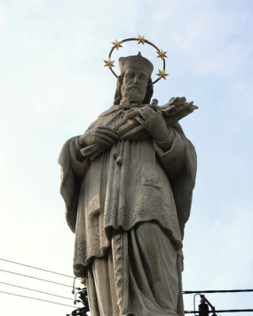 Socha sv. Jana Nepomuckého v Záhlinicích po 2